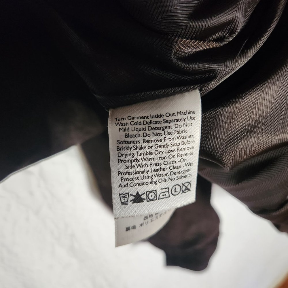 Washable Suede Jacket, Large - Picture 5 of 5